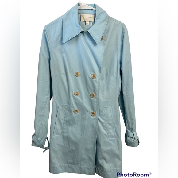 Banana Republic Jackets & Blazers - Banana Republic Light Blue Trench Coat